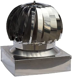 CAPPELLI EOLICI INOX CM.27X27
