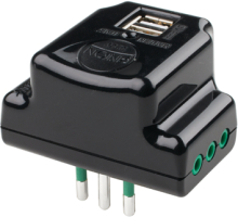 ADATTATORI FME 2 PRESE USB N.